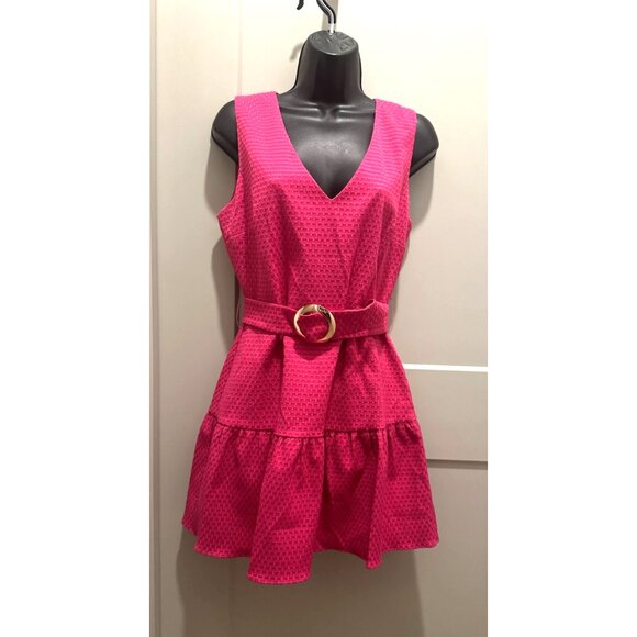 Amanda Uprichard New York Evie Dress NWT $100 Size M Pink - Picture 1 of 10